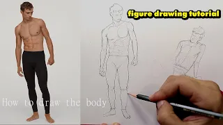 كيفية التدرب على رسم الجسم الأساسي تشريح م بسط لجسم الرج ل 