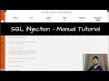 SQL Injection - Manual Tutorial Be The H A C R