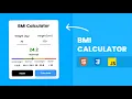 Build a BMI Calculator using HTML CSS JavaScript