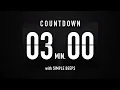 3 Minute Countdown Timer Flip Clock with Simple Beeps