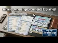 Vehicle Ownership Documents Explained Title Registration MCO SF-97 More