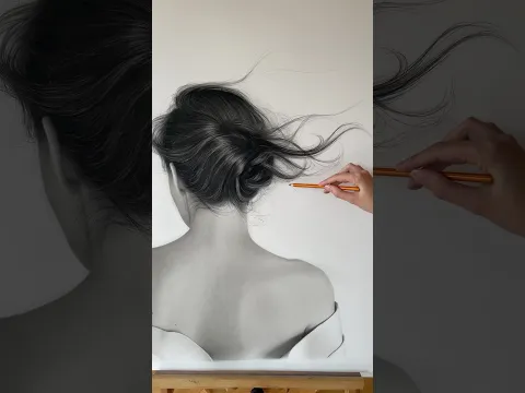 ‘Wish’ my charcoal drawing in paper🕊️✍️