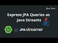 Spring Boot JPAStreamer Express JPA Queries as Java Streams java8 JavaTechie