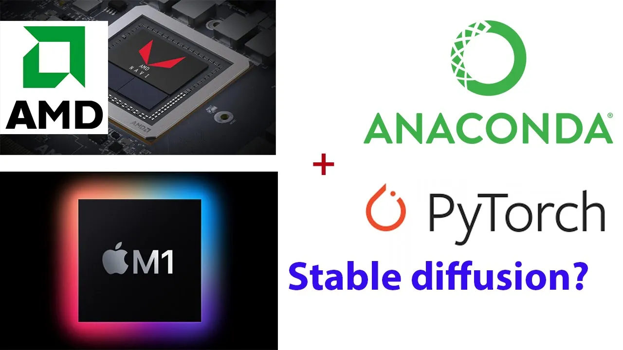 Macbook GPU (AMD or M1/M2) acceleration: install Anaconda, Pytorch Metal. Stable diffusion Part 1 - Mac AI Tutorial Video Thumbnail