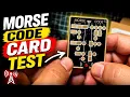 Morse Code Card Test