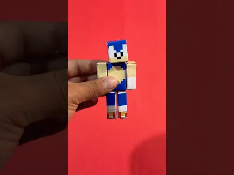 HICE UN PAPERCRAFT DE SONIC #sonic #papercraft #sonicthehedgehog