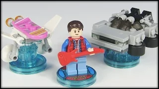 LEGO Dimensions Back to the Future Level Pack: Unboxing the figures, building the figure and the spa. 