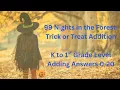 Addition Challenge Halloween 99 Nights in the Forest Trick-or-Treat Math Game Numbers 0 20