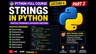 Learn Python Strings Through Programs Lecture 6 Part 2