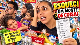 Fui no supermercado e esqueci um monte de coisa!
