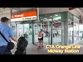 Taking the CTA Orange Line from Midway Station to Roosevelt Station