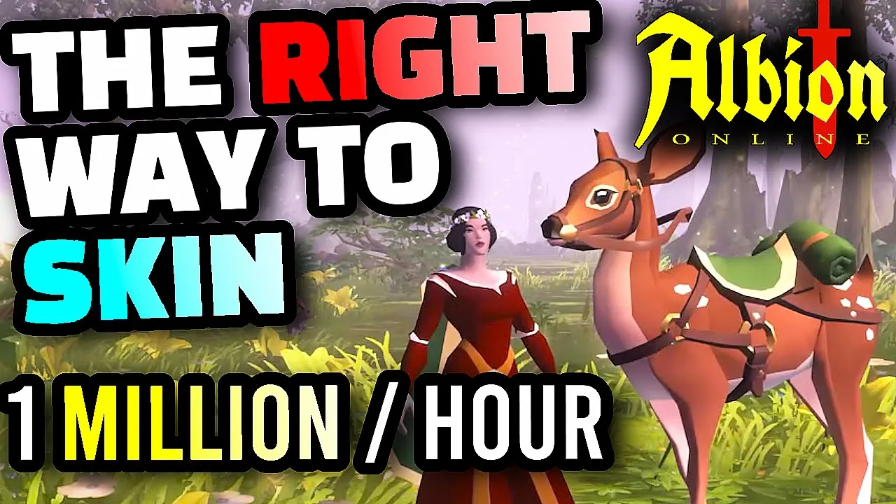 Outline Video Albion Online - How to Make 1 Million Silver An Hour Skinning in a Tier 4 Blue Zone, FULL Guide