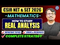 CSIR NET SET Mathematics 2026 How to Study Real Analysis Complete Strategy By GP Sir