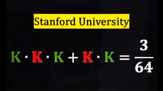 Stanford University Interesting Algebra Question - Find K #japan #maths #jeemains #iitjee