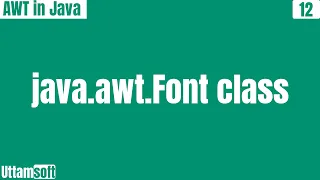 Font class in java awt use of explain in hindi