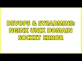 DevOps SysAdmins nginx unix domain socket error 3 Solutions