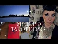 2025 Tarot Deck Favs: My Top 5 in 2025 