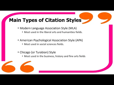 Citation Basics (MLA, APA & Chicago)
