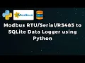 BASIC Modbus RS485 to SQLite Data Logger using Python