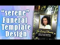 Funeral Template DIY - Serene Design