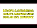 DevOps SysAdmins Create Webmin user for an EC2 Instance 5 Solutions
