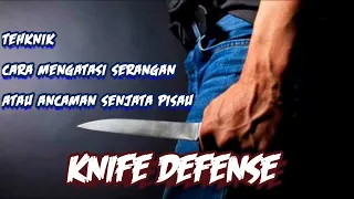 knife defense tehnik cara menangani ancaman atau serangan senjata pisau giri 354 persinas asad