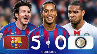 NOBODY COULD STOP PRIME BARCELONA! MESSI, RONALDINHO AND HENRY PUT ON A SHOW AT CAMP NOU