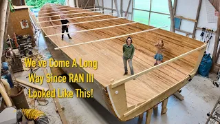 Deck Shelf In, The Flu Hits But The Boat Building Never Stops! – Ep. 432 RAN Sailing