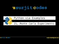Monte Carlo Experiments Random Numbers Artificial Intelligence Python via Examples