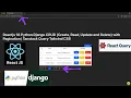 Reactjs 18 Python Django CRUD with Pagination Tanstack Query Tailwind CSS