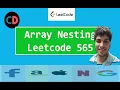 Array Nesting Leetcode 565 Live coding session