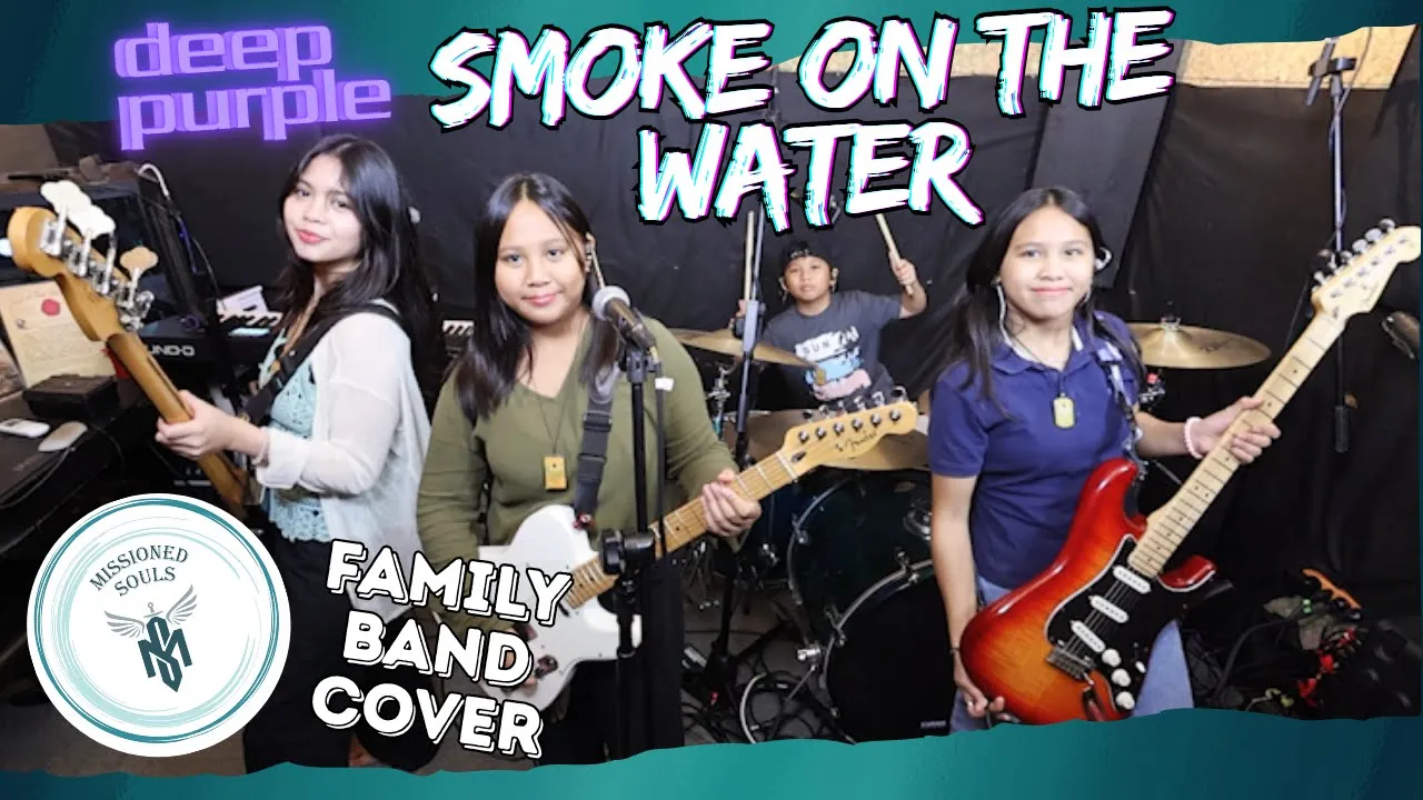 SMOKE ON THE WATER by Deep Purple | Missioned Souls | family band studio cover