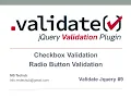 RADIO BUTTON AND CHECKBOX VALIDATION USING JQUERY