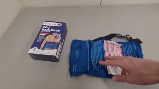 Review of the Walgreens reusable clay back wrap with two straps pack