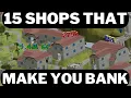 5 4M GP per hour I tested every single shop in Gielinor - Epic OSRS money maker