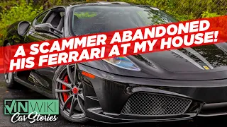A scam artist abandoned his 300k Ferrari at my house