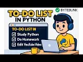 How to Build Easy To-Do List in Python Beginner Project Task Manager Full Tutorial Code