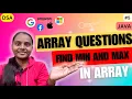 Find the Min Max Element in Array using Min number of Comparisons GFG Arrays JAVA DSA