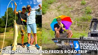 gino dacampo proves that eating a banana while fishing isnt bad luck gordon gino and fred