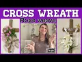 Dollar Tree Cross Wreath Rope Weave DIY Religious Easter Decorations BEAUTIFUL