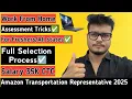 Amazon Transportation Representative Hiring 2025 Work from home Salary 35k Freshers Full Process