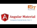 Angular Material Tutorial - Part I