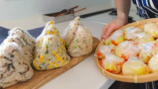 朝ごはん12食分を冷凍ストック|高タンパクおにぎり&野菜スープ【ダイエット】