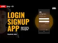 Login Signup App in React Native with Nodejs and MongoDB Day - 1