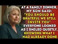 Download Lagu At A Family Dinner, My Son Said: \