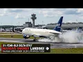 Delta 767 SMOKEY Landing at Stockholm Arlanda N186DN DL204 JFK-ARN ATC
