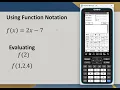 Casio ClassPad Using Function Notation