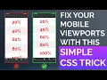 Fix your mobile viewport s with this simple css trick