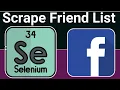Python 3 Facebook API Selenium Script to Scrape Facebook Friend List and Save it inside CSV File