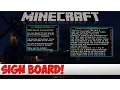 Minecraft Plugin Tutorial - Sign Board